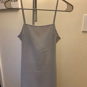 toast to life grey mini dress
